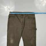 Dickies Carpenter Pants - 36W 29L Gray Cotton