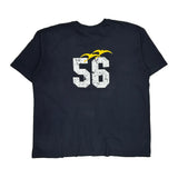 Number 56 Guess Graphic T-Shirt - 2XL Navy Cotton
