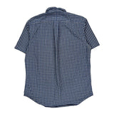 Ralph Lauren Checked Short Sleeve Shirt - Medium Blue Cotton