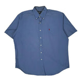Blaire Ralph Lauren Short Sleeve Shirt - Large Blue Cotton