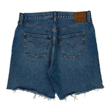 Levis Denim Shorts - 32W UK 12 Blue Denim