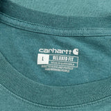 Carhartt T-Shirt - Large Green Cotton
