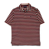 Polo By Ralph Lauren Striped Polo Shirt - Large Blue Cotton