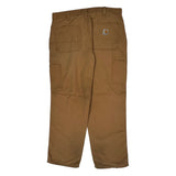 Carhartt Trousers - 34W 30L Brown Cotton Blend