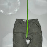 Carhartt Double Knee Carpenter Pants - 32W 33L Gray Cotton