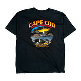 Cape Cod Harley Davidson T-Shirt - Large Black Cotton