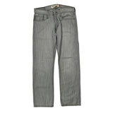 Levis Slim Jeans - 31W 30L Gray Cotton