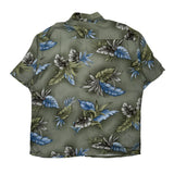 Pierre Cardin Floral Hawaiian Shirt - XL Blue Viscose