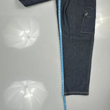 Fubu Cargo Trousers - 38W 34L Blue Cotton