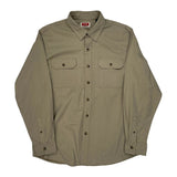 Wrangler Shirt - Large Khaki Cotton
