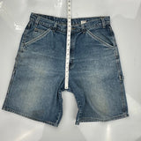 L2 Carpenter Shorts - 36W 10L Blue Denim