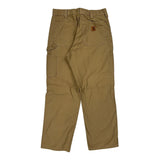 Carhartt Double Knee Carpenter Pants - 33W 30L Khaki Cotton