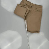 569 Levis Denim Shorts - 32W 10L Khaki Cotton