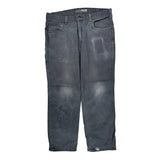 Carhartt Double Knee Carpenter Pants - 36W 30L Gray Cotton