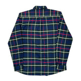 Barbour Checked Flannel Shirt - XL Blue Cotton