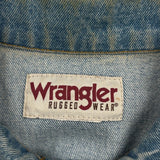 Wrangler Denim Jacket - Large Blue Denim