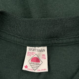 90S Blank Unbranded T-Shirt - 2XL Green Cotton Blend