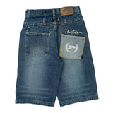Age 10 Phat Farm Graphic Denim Shorts - Medium Blue Cotton