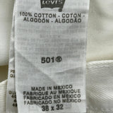 Levis Jeans - 39W 32L White Cotton