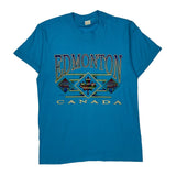 Screen Stars Single Stitch T-Shirt - Small Blue Cotton Blend