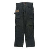 Wrangler Cargo Trousers - 32W 32L Black Cotton