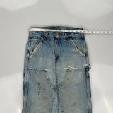 Carhartt Double Knee Carpenter Jeans - 27W 32L Light Wash Cotton