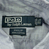 Polo By Ralph Lauren Shirt - Medium Blue Cotton