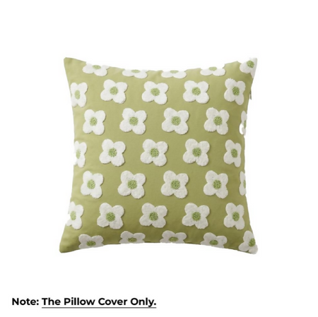 Anypillow Daisy Plush Decorative Cushion Cover – Soft Throw Pillowcase for Sofa & Bed