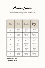 Elisa linen wrap top in Mocha Gingham