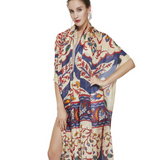 Anyyou 100% Mulberry Silk Khaki Scarf Women Luxury Long Shawl – Beach Wear, Swimwear Cover Up, Pashmina Face Shield Foulard Fashion Accessory