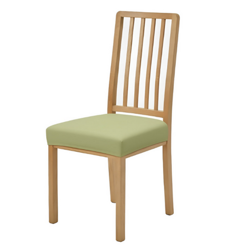 Anyseat Plain Light Green Stretch Chair Cover – Washable, Removable Dining & Kitchen Seat Protector