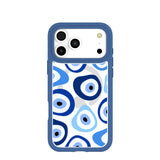 Clear Evil Eye iPhone 17 Pro Max Case With True Blue Ridge (MagSafe included)