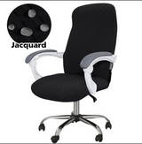 Anyseat Black Office Chair Cover – Waterproof Stretchable Spandex Jacquard Slipcover, Anti‑Dirt Protection