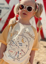 Sustainable kids round sunglasses - White