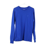 Vintage blue Champion Long Sleeve T-Shirt - mens medium