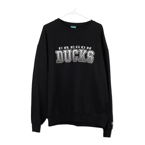 Vintage black Oregon Ducks Champion Sweatshirt - mens xxx-large