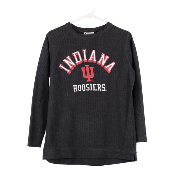 Vintage black Indiana Hoosiers Champion Long Sleeve T-Shirt - womens small