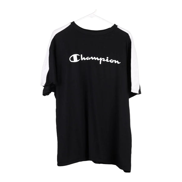 Vintage black Champion T-Shirt - mens x-large