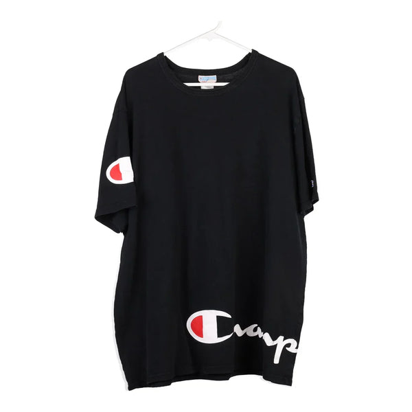 Vintage black Champion T-Shirt - mens xx-large