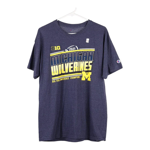 Vintage navy Michigan Wolverines Champion T-Shirt - mens large