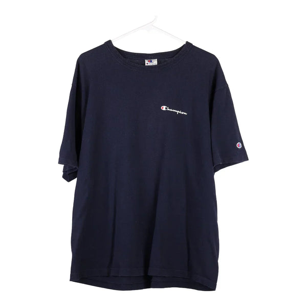 Vintage navy Champion T-Shirt - mens x-large