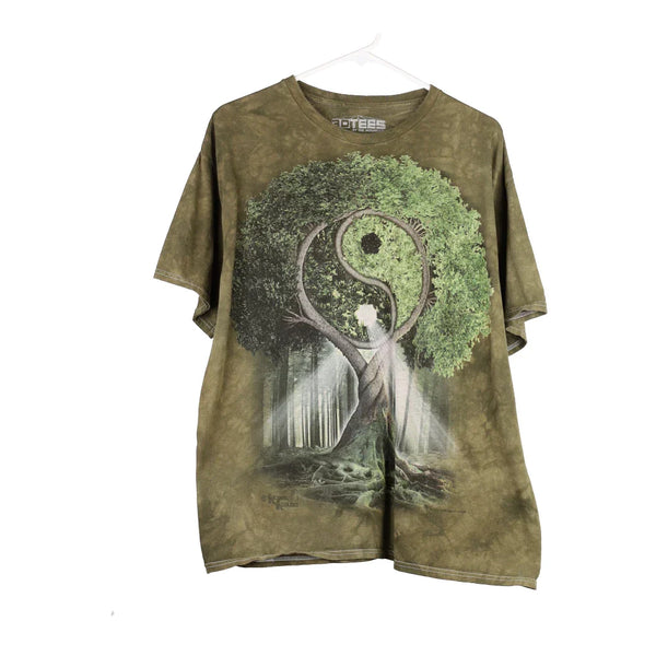 Vintage green The Mountain T-Shirt - mens x-large