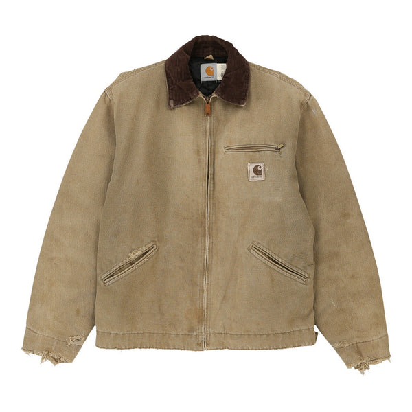Vintage beige Lightly Worn Carhartt Jacket - mens medium