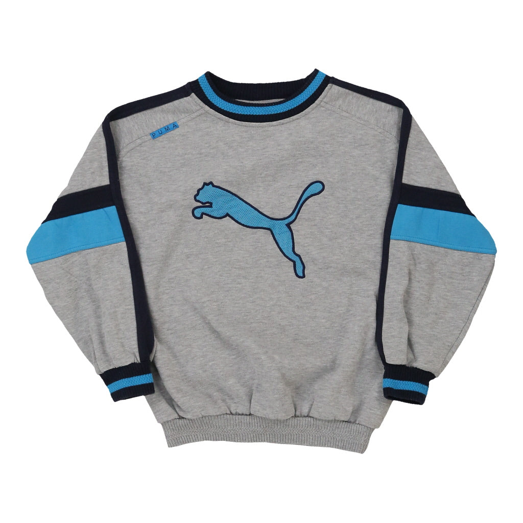 Age 13-15 Puma Sweatshirt - XL Grey Cotton Blend