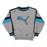 Vintage grey Age 13-15 Puma Sweatshirt - boys x-large