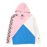Age 11-12 Champion Hoodie - Large Block Colour Cotton Blend