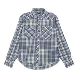 Age 12 Wrangler Checked Flannel Shirt - XL Green Cotton