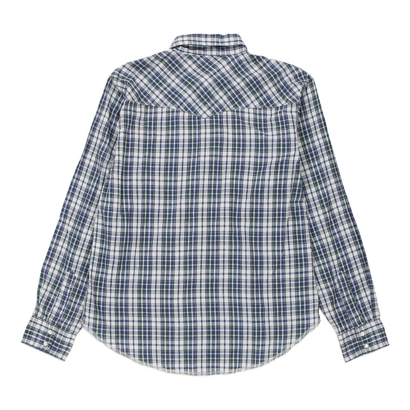 Age 12 Wrangler Checked Flannel Shirt - XL Green Cotton