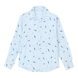 Age 10 Unbranded Patterned Shirt - Small Blue Cotton