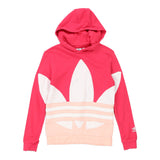 Age 11-12 Adidas Hoodie - Medium Pink Cotton Blend